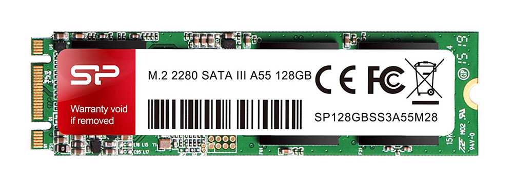 SILICON POWER SSD A55, 128GB, M.2 2280, SATA III, 560-530MB/s