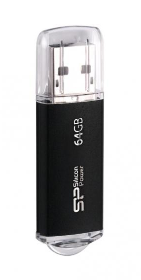 SILICON POWER USB Flash Drive Ultima II-I, 64GB, USB 2.0, μαύρο