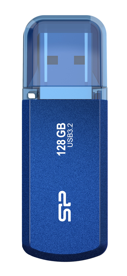 SILICON POWER USB Flash Drive Helios 202, 128GB, USB 3.2, μπλε