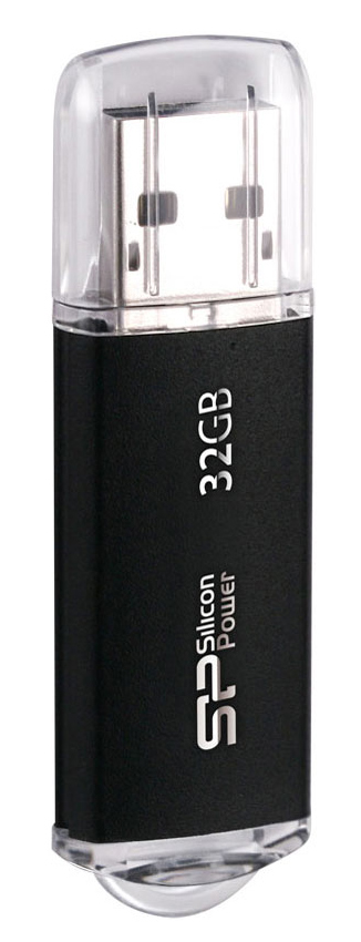 SILICON POWER USB Flash Drive Ultima II-I, 32GB, USB 2.0, μαύρο