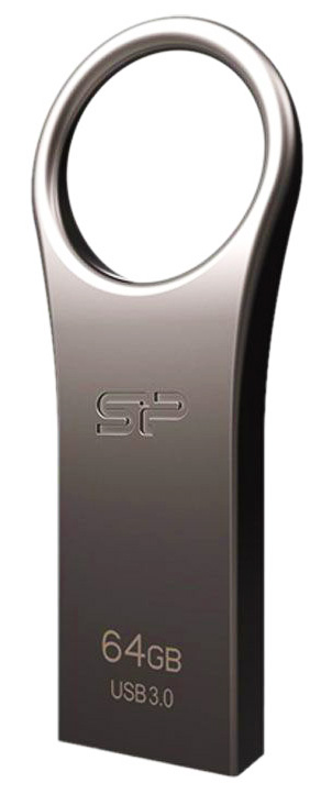 SILICON POWER USB Flash Drive Jewel 80, 64GB, USB 3.1, Titanium