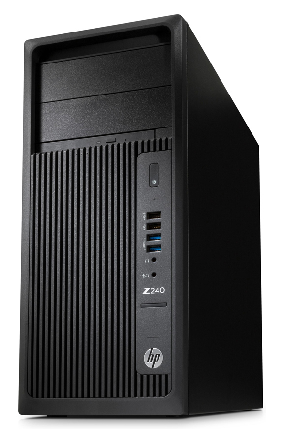 HP Workstation Z240, Refurbished Grade A Repainted, E3-1225 V5, 16GB, 250GB M.2, DVD, FreeDOS