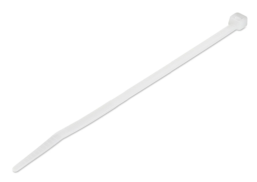 POWERTECH δεματικά καλωδίων TIES-051, 300x3.6mm, λευκά, 100τμχ